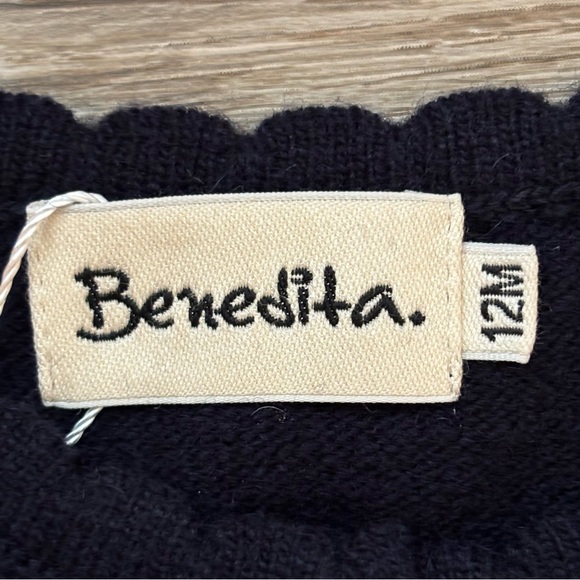 Benedita Cardigan Navy Wool Blend Girls 12 Months Made in Portugal NWT - Picture 7 of 10